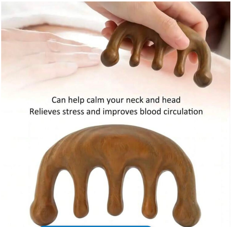 4-Piece Sandalwood Massage Tool Set