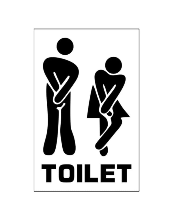 Funny Toilet Entrance Sign - Small