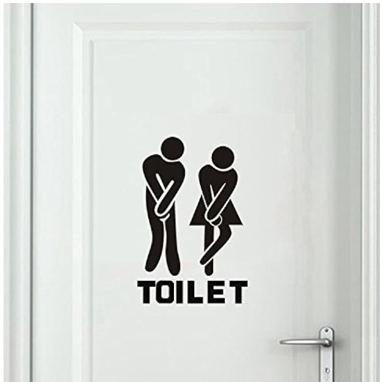 Funny Toilet Entrance Sign - Small