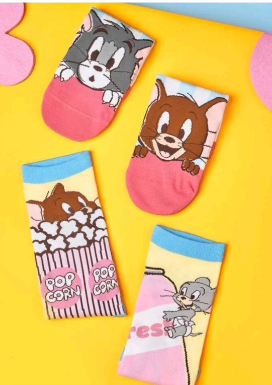Tom and Jerry Women's Socks - 2-Pairs