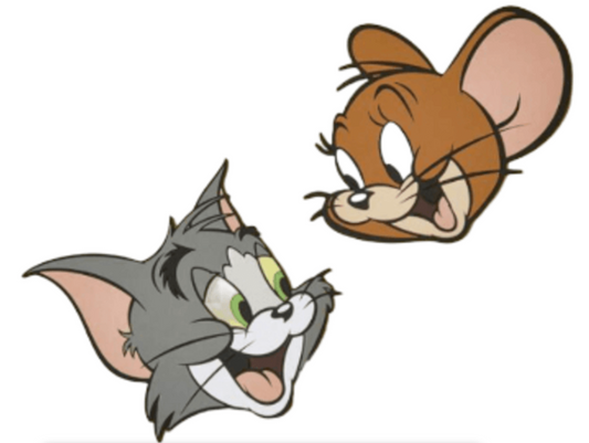 TOM & JERRY Cute Cat & Mouse Print Coaster, Heat Resistant Cup Mat - 2 Piece