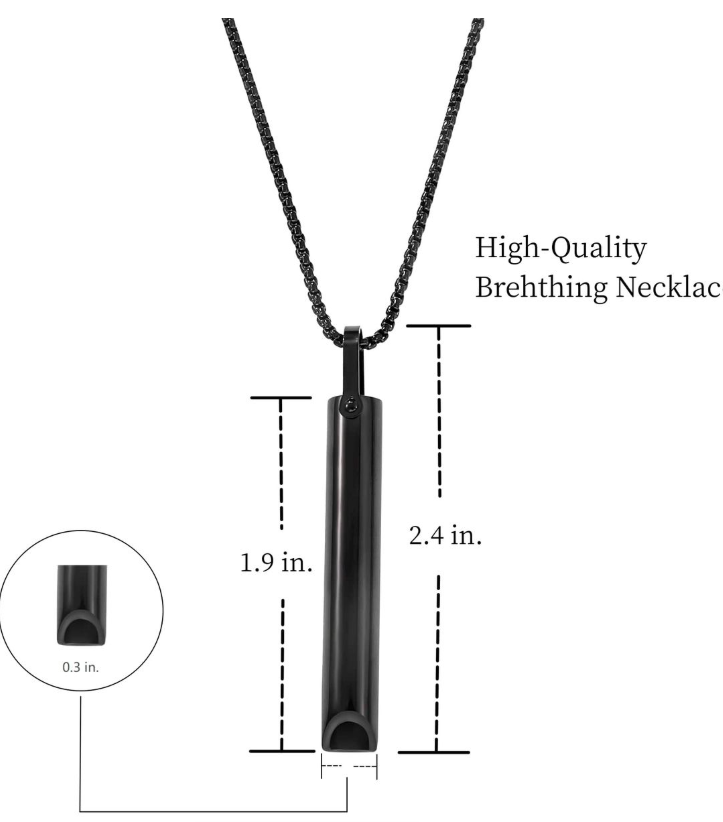 Quit vaping necklace - Black