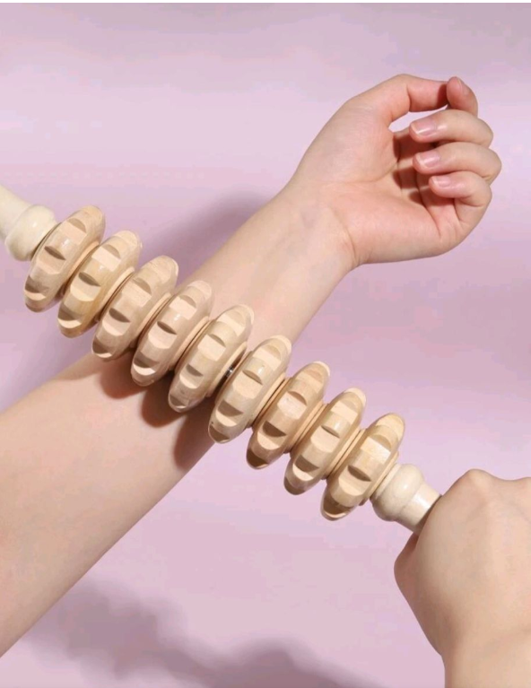 Madero Therapy - Wooden Body Gua Sha & Massage Roller & Fascia/Lymph Stick