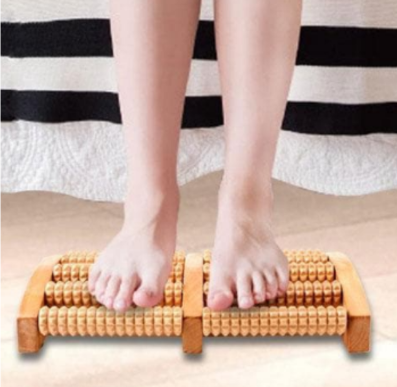 Wooden Dual Foot Massage Roller