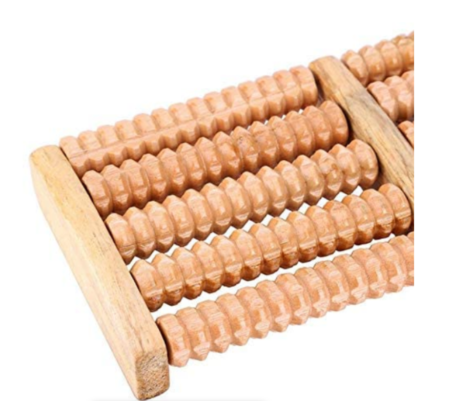 Wooden Dual Foot Massage Roller