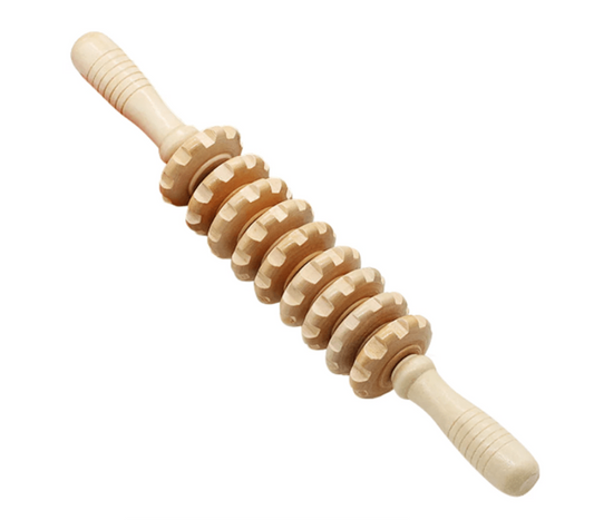 Wooden Massage Roller - Anti-Cellulite Roller - Madero Therapy