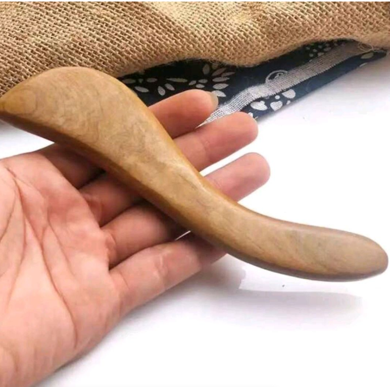 2 Piece Wooden Body Gua Sha & Sculpting Tool