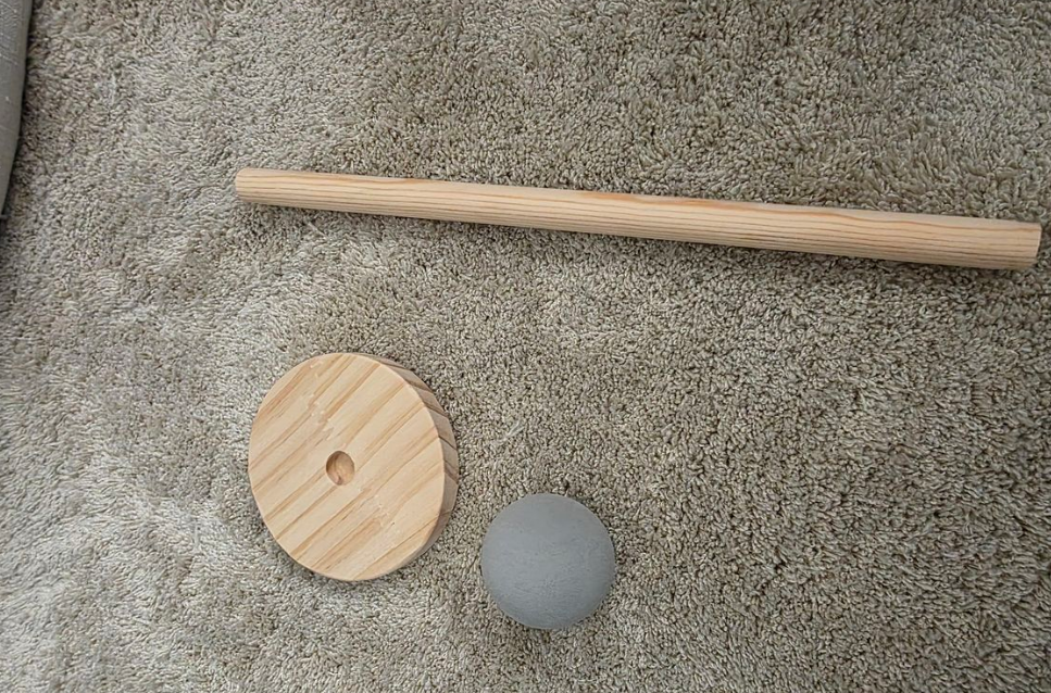 1 x Wooden Hair Tie Organiser Holder